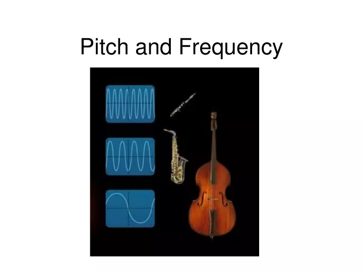 pitch and frequency