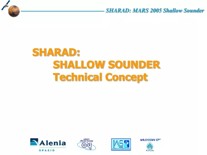 sharad shallow sounder technical concept