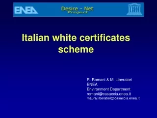 Italian white certificates scheme