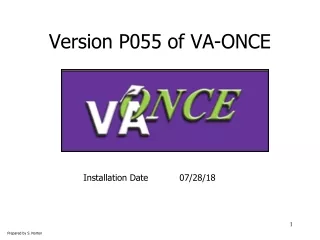 Version P055 of VA-ONCE