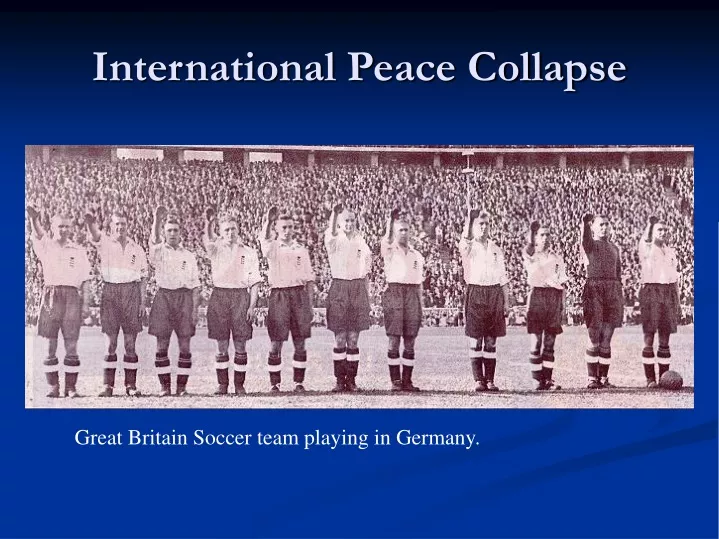 international peace collapse