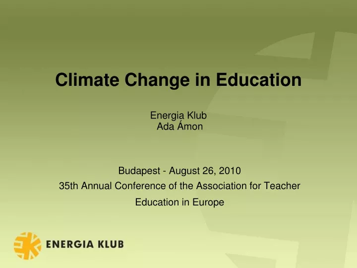 climate change in education energia klub ada mon