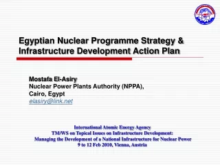 Egyptian Nuclear Programme Strategy &amp; Infrastructure Development Action Plan