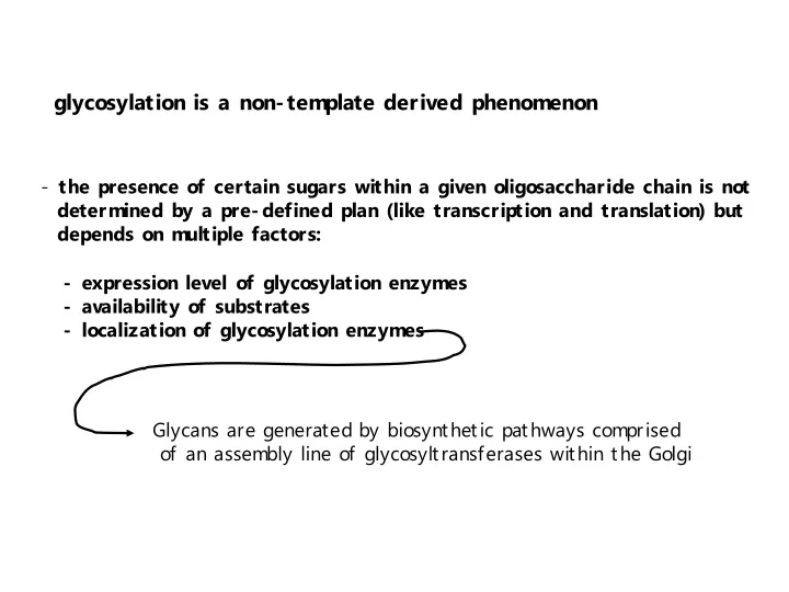 the presence of certain sugars within a given