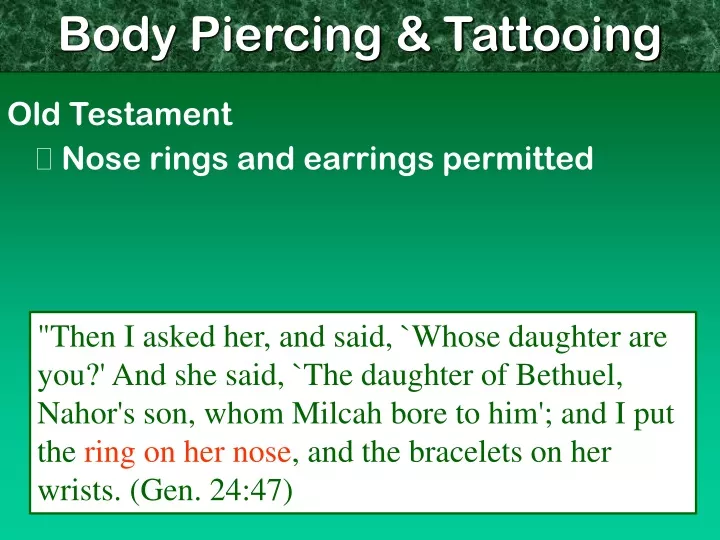 body piercing tattooing