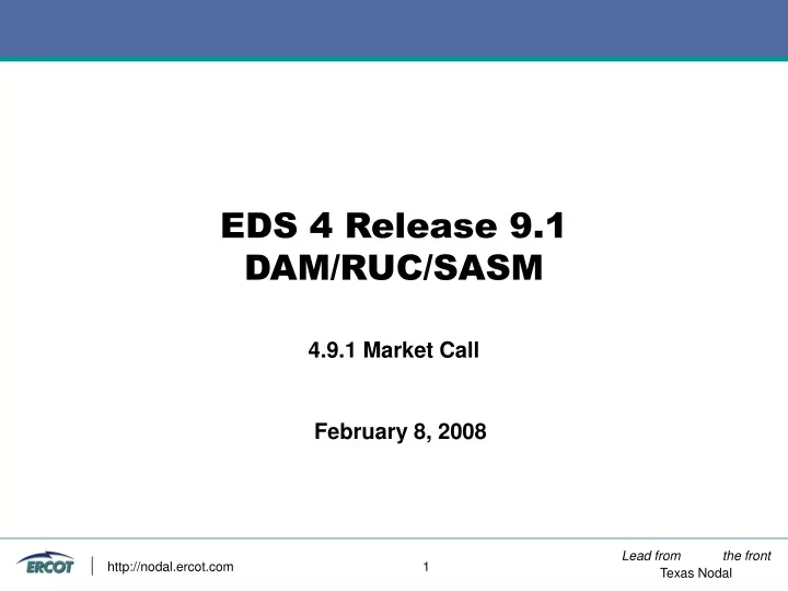 eds 4 release 9 1 dam ruc sasm