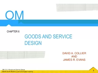 GOODS AND SERVICE DESIGN