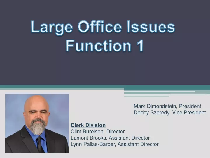 large office issues function 1