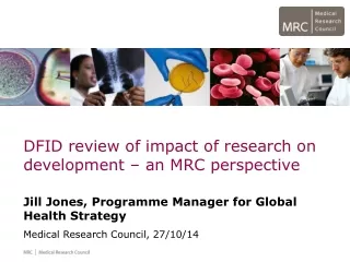 DFID review of impact of research on development – an MRC perspective