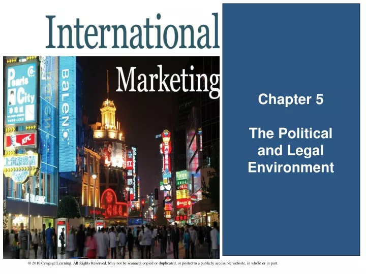 chapter 5 the political and legal environment