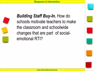 RTI-B: Teachers Lack Intervention Training