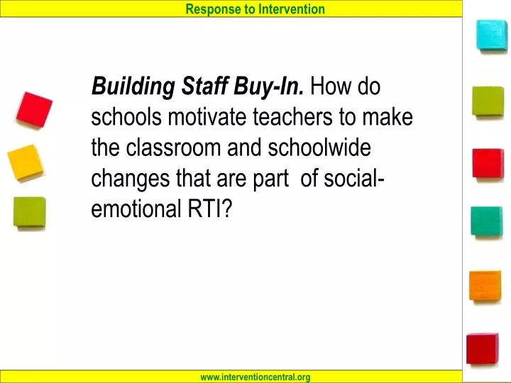 building staff buy in how do schools motivate