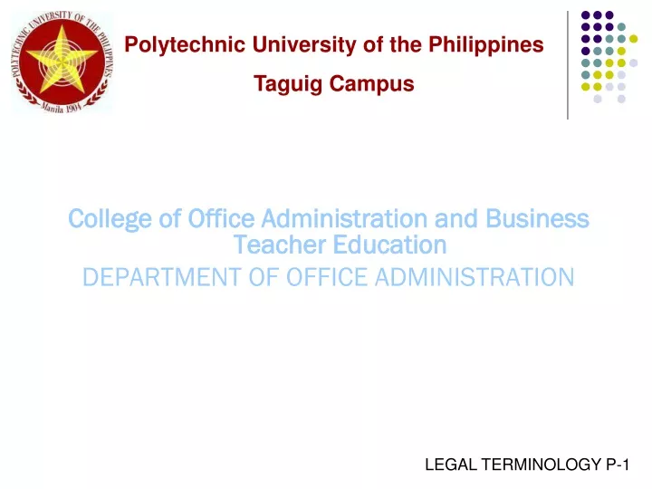 college of office administration and business