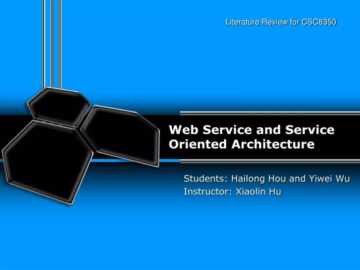 web service and service oriented architecture