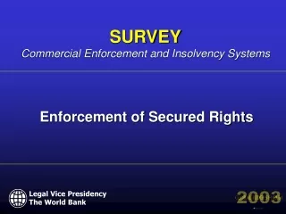 Enforcement of Secured Rights