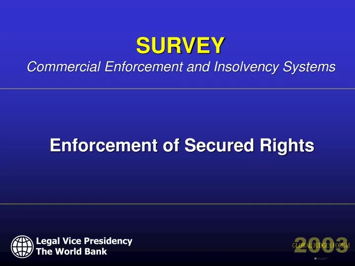 enforcement of secured rights