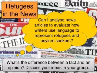 Refugees in the News