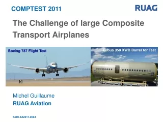 The Challenge of large Composite Transport Airplanes