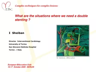 I  Sheiban  Director  Interventional Cardiology  University of Torino