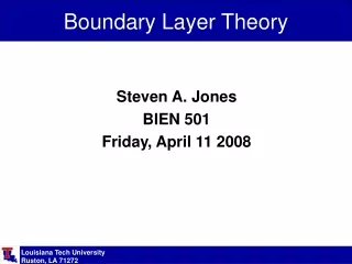 Boundary Layer Theory