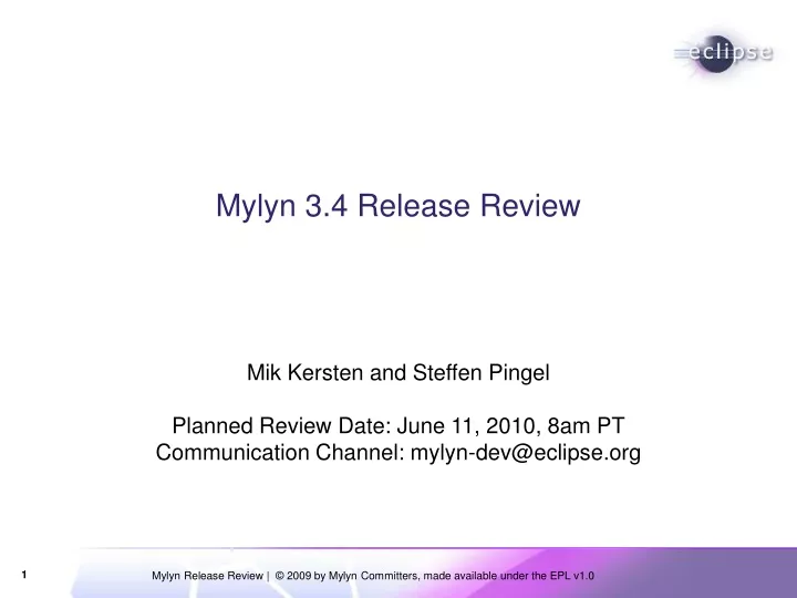 mylyn 3 4 release review