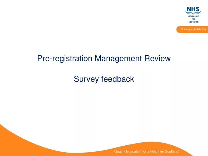 pre registration management review
