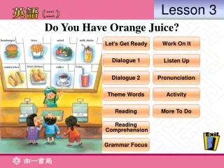 Do You Have Orange Juice?