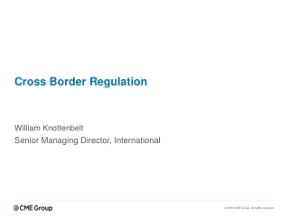 Cross Border Regulation