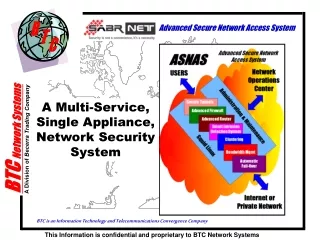 A Multi-Service, Single Appliance, Network Security System