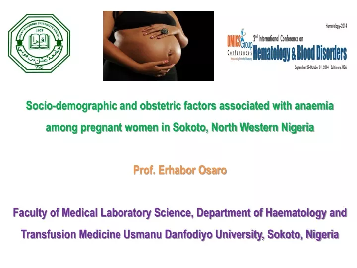 socio demographic and obstetric factors