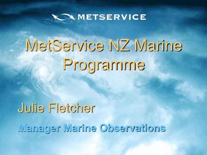 metservice nz marine programme