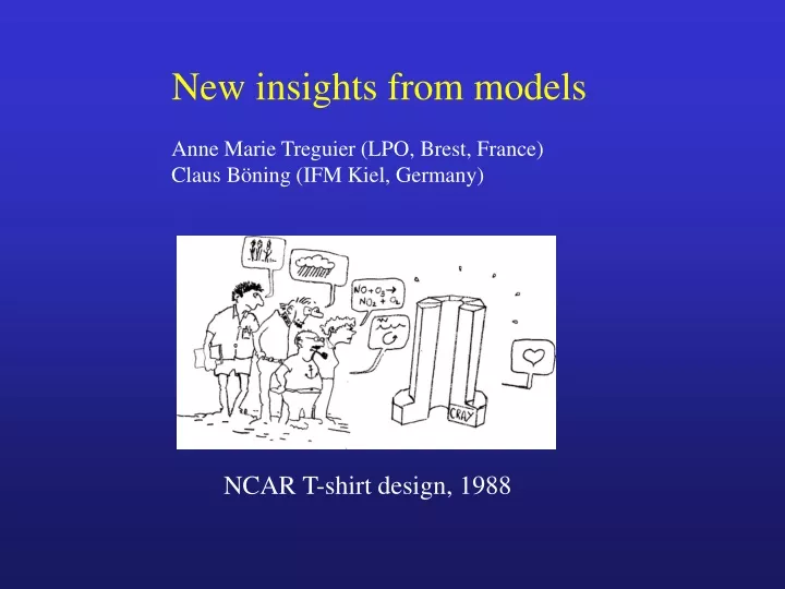 new insights from models