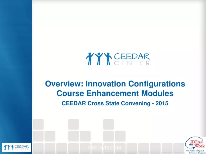 overview innovation configurations course