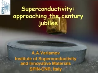 A.A.Varlamov  Institute of Superconductivity and Innovative Materials  SPIN-CNR, Italy