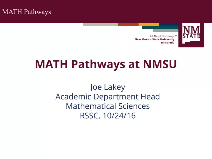math pathways at nmsu