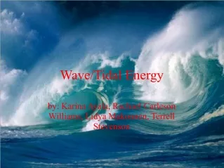 Wave/Tidal Energy