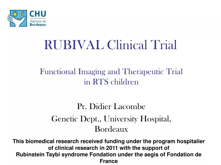 rubival clinical trial