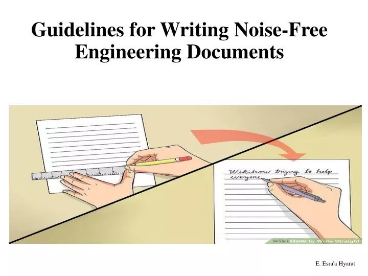 guidelines for writing noise free engineering documents