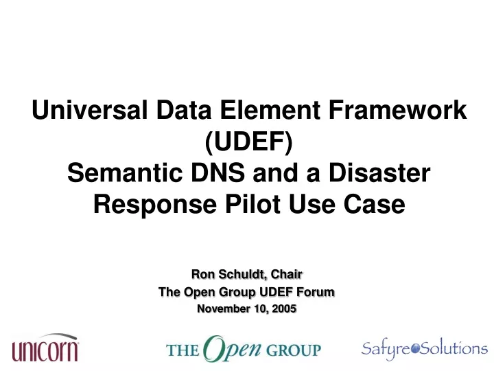 universal data element framework udef semantic