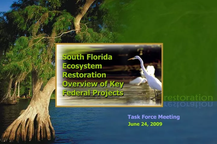 south florida ecosystem restoration overview