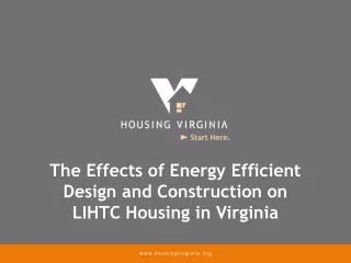 The Effects of Energy Efficient Design and Construction on LIHTC Housing in Virginia