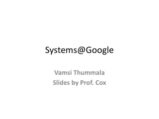 Systems@Google