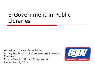 E-Government in Public Libraries