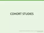 COHORT STUDIES - slide 1