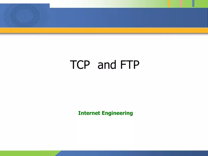 tcp and ftp