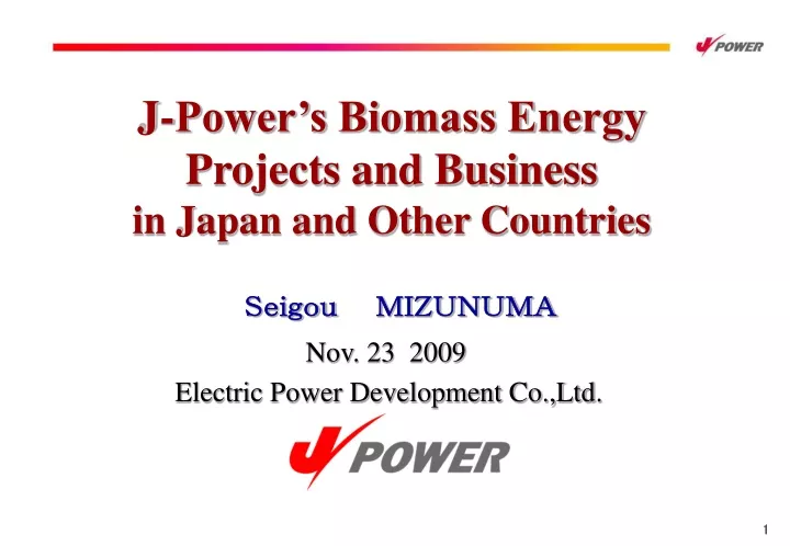 j power s biomass energy projects and business