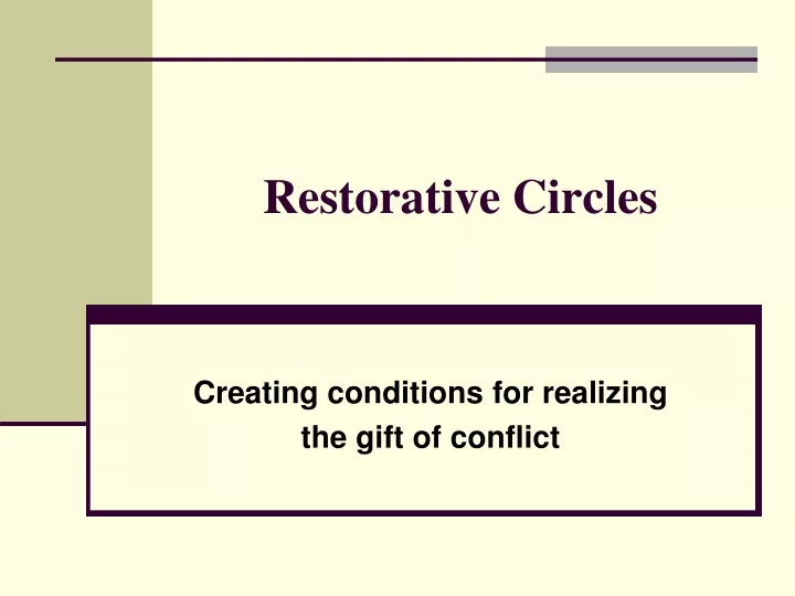 restorative circles