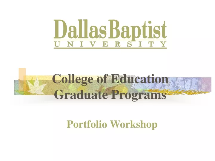 college of education graduate programs
