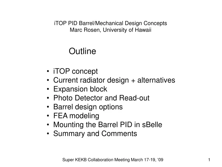 itop pid barrel mechanical design concepts marc