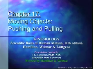 Chapter 17: Moving Objects: Pushing and Pulling